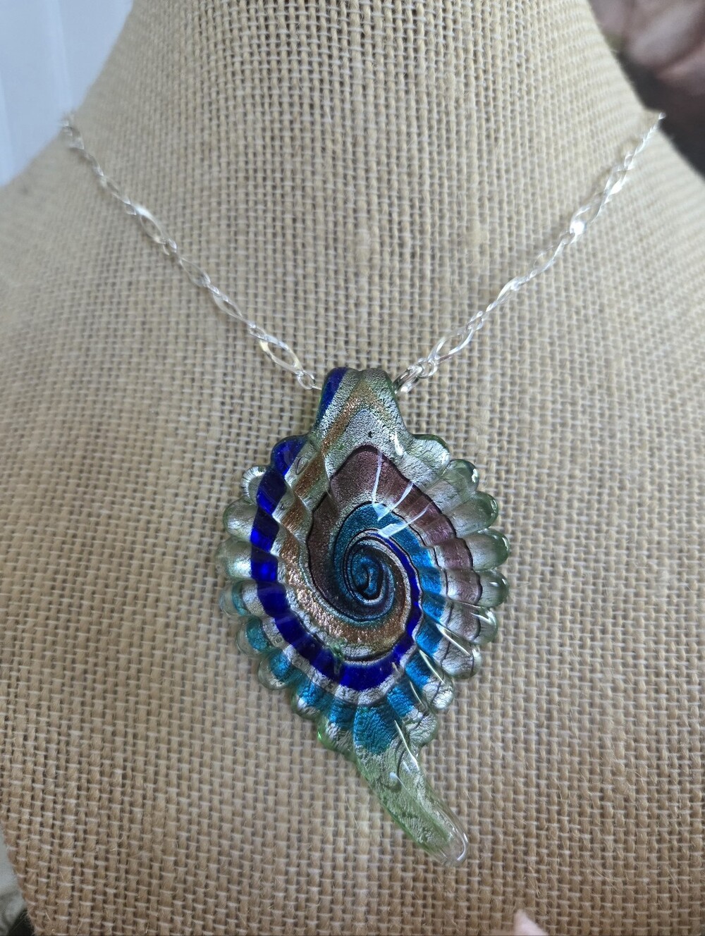 Art Glass Pendant.